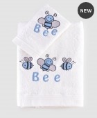 Σετ πετσέτες βρεφικές 2 τεμ. HONEY BEE CIEL, RYTHMOS HOME Βρεφικές Πετσέτες