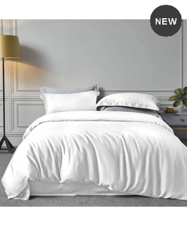 Σετ σεντόνια Υ/Δ (250X270) BAMBOO WHITE, RYTHMOS HOME Σεντόνια Υπέρδιπλα