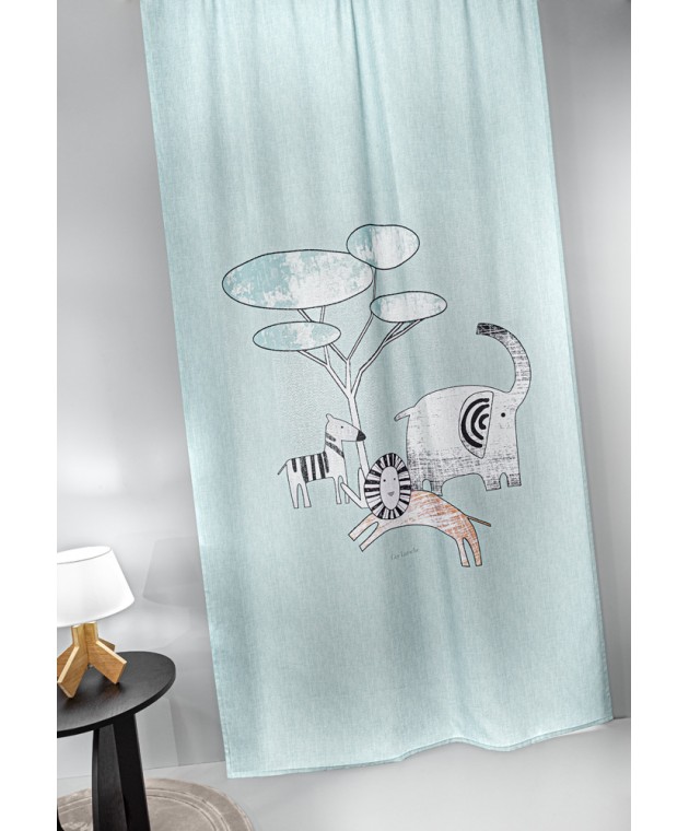 Κουρτίνα ZOOTOPIA AQUA GREY 145x270 Παιδικές Κουρτίνες