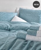 Σετ σεντόνια με λάστιχο (160Χ205+25)  CHARISMA TURQUOISE, RYTHMOS HOME Σεντόνια Υπέρδιπλα