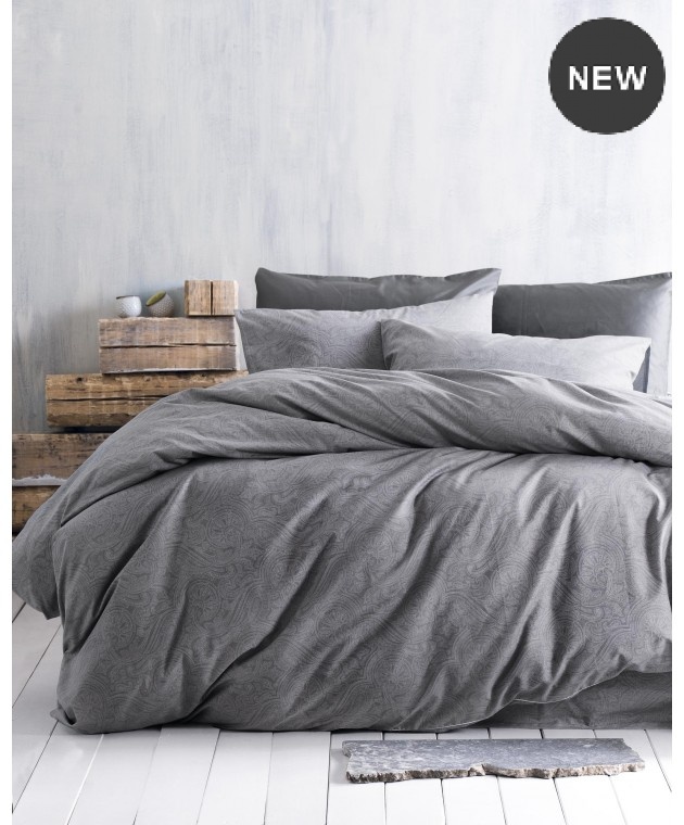 Σετ κουβερλί μονό (160Χ240) CHARISMA GREY, RYTHMOS HOME Κουβερλί Μονά