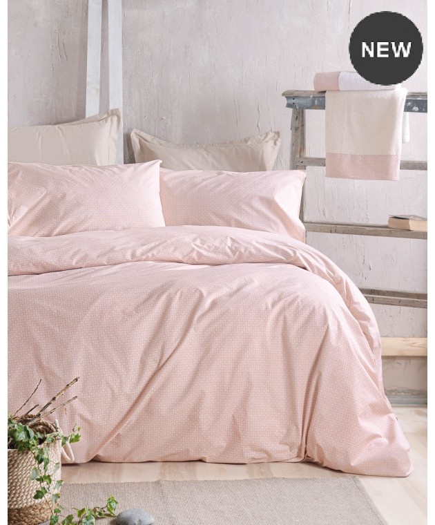 Σετ σεντόνια Υ/Δ (230Χ260) SINCLAIR PINK, RYTHMOS HOME Σεντόνια Υπέρδιπλα