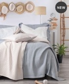 Kουβέρτα πικέ Υ/Δ (230Χ250) LEXY DARK BLUE, RYTHMOS HOME Κουβέρτες Πικέ Υπέρδιπλες