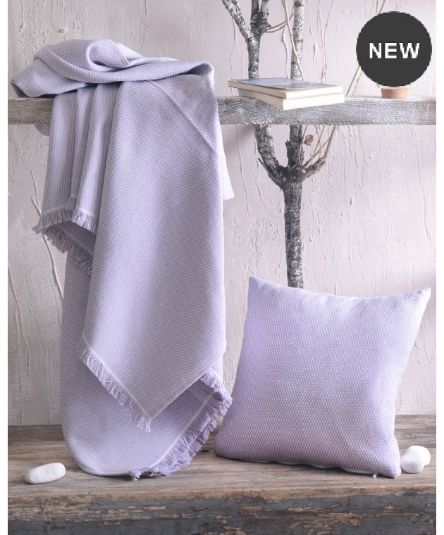Διακοσμητική μαξιλαροθήκη (40Χ40) UTOPIA LILAC, RYTHMOS HOME Μαξιλαροθήκες