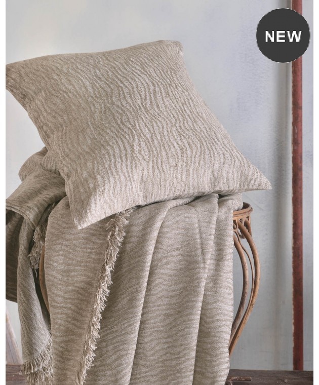 Διακοσμητική μαξιλαροθήκη (40Χ40) BRETTON BEIGE, RYTHMOS HOME Μαξιλαροθήκες