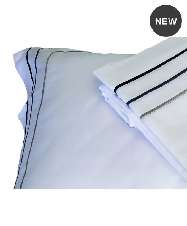 Παπλωματοθήκη Cotton Satin Plain Line TC310 Cotton 100% Three Lines 170×250 Παπλωματοθήκες Μονές