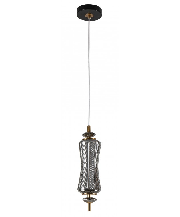 PDC 1287 CR 1/Φ ΜΑΚΡΟΣΤΕΝΟ ΓΥΑΛΙΝΟ ΧΡΩΜΙΟ LED-7W ΔΙΑΚΟΣΜΗΤΙΚΟ ΚΡΥΣΤΑΛΛΟ ΦΩΤΙΣΤΙΚΑ ΟΡΟΦΗΣ