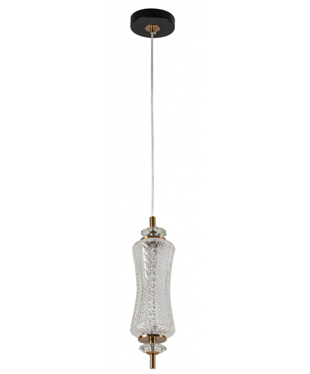 PDC 1287 TR 1/Φ ΜΑΚΡΟΣΤΕΝΟ ΓΥΑΛΙΝΟ LED-7W ΔΙΑΚΟΣΜΗΤΙΚΟ ΚΡΥΣΤΑΛΛΟ ΦΩΤΙΣΤΙΚΑ ΟΡΟΦΗΣ
