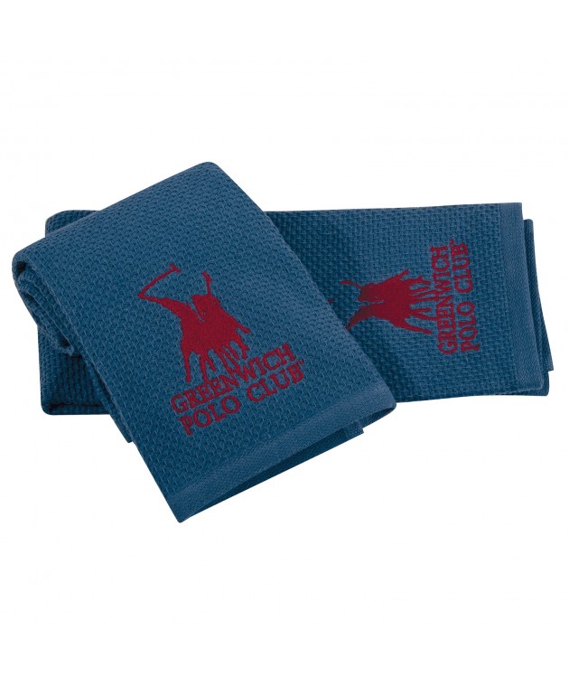 GREENWICH POLO CLUB ΠΕΤΣΕΤΕΣ ΚΟΥΖΙΝΑΣ ΣΕΤ 2TMX 40Χ60 2801 ΜΠΛΕ Πετσέτες Kουζίνας