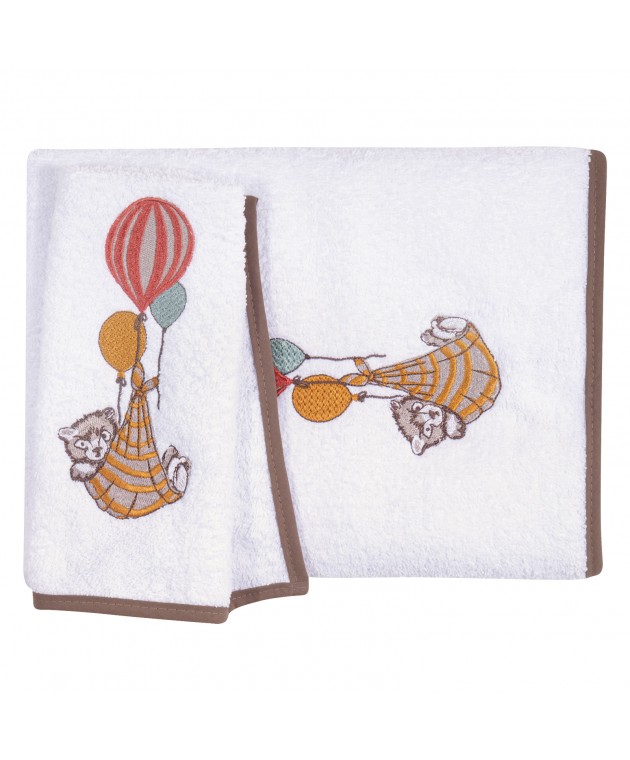 GREENWICH POLO CLUB ΣΕΤ ΠΕΤΣΕΤΕΣ ΒΑΒΥ 8850 COFFEE BROWN, WHITE Βρεφικές Πετσέτες