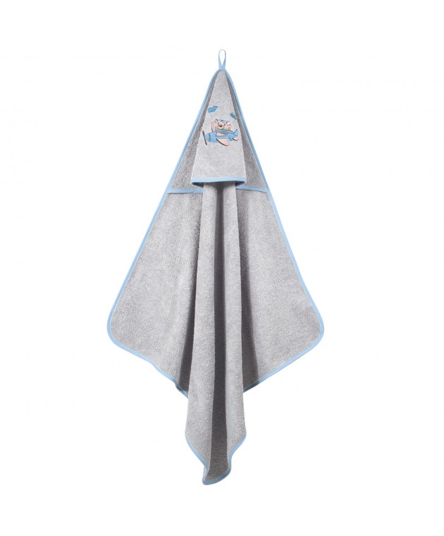 GREENWICH POLO CLUB ΚΑΠΑ ΒΑΒΥ 8851 BLUE, GREY 80Χ80 Βρεφικές Κάπες