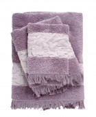 DAS HOME ΣΕΤ ΠΕΤΣΕΤΕΣ 3ΤΕΜΑΧΙΑ DAILY 0744 LILAC Σετ πετσέτες Mπάνιου