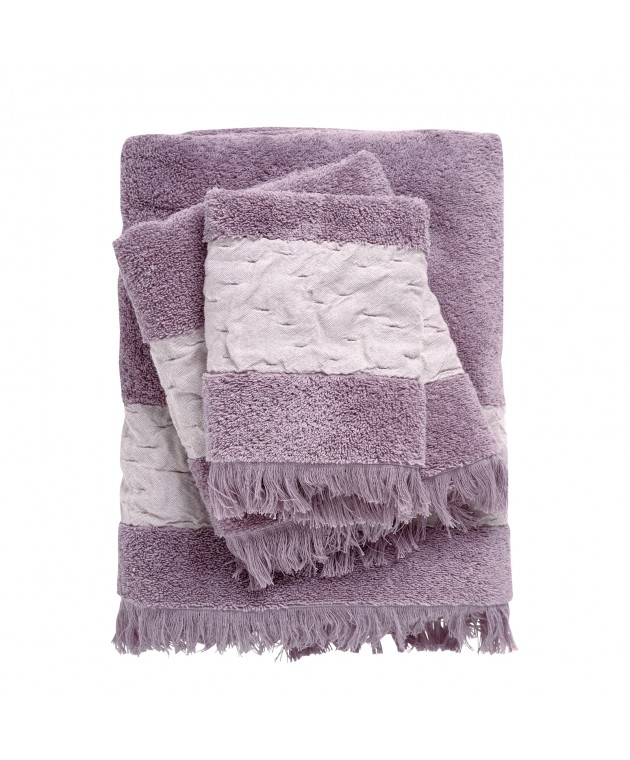 DAS HOME ΣΕΤ ΠΕΤΣΕΤΕΣ 3ΤΕΜΑΧΙΑ DAILY 0744 LILAC Σετ πετσέτες Mπάνιου