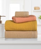 DAS HOME ΣΕΤ ΠΕΤΣΕΤΕΣ 3ΤΕΜΑΧΙΑ DAILY 0743 BEIGE Σετ πετσέτες Mπάνιου