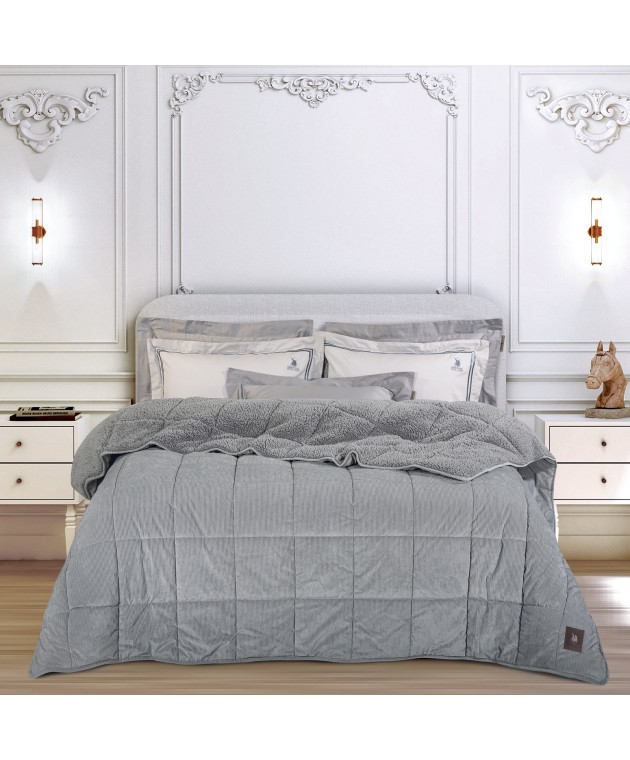 GREENWICH POLO CLUB ΚΟΥΒΕΡΤΟΠΑΠΛΩΜΑ ΥΠΕΡΔΙΠΛΟ SHERPA 3480 GREY 220Χ240 Κουβερτοπαπλώματα  Υπέρδιπλα