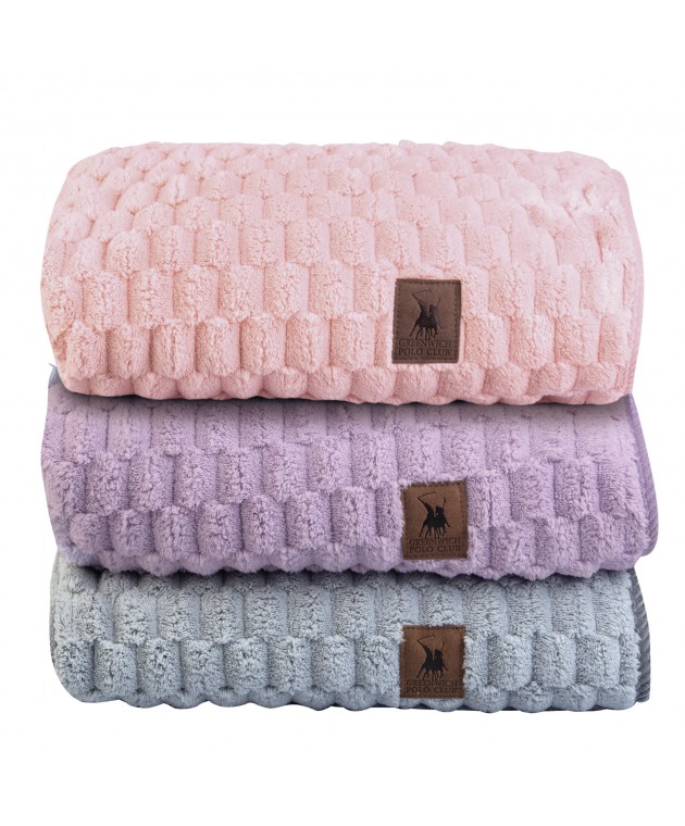 GREENWICH POLO CLUB ΚΟΥΒΕΡΤΑ FLEECE 80X110 ΒΑΒΥ 8848 PINK Αγκαλιάς-Λίκνου