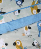 DAS KIDS ΣΕΤ ΠΑΠΛΩΜΑΤΟΘΗΚΗ ΜΟΝΗ 4914 BLUE, GREY, MINT Παιδικές Παπλωματοθήκες