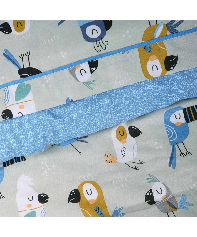 DAS KIDS ΣΕΤ ΠΑΠΛΩΜΑΤΟΘΗΚΗ ΜΟΝΗ 4914 BLUE, GREY, MINT Παιδικές Παπλωματοθήκες