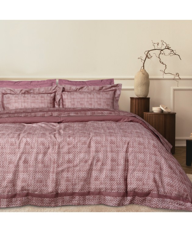 DAS HOME ΠΑΠΛΩΜΑΤΟΘΗΚΗ ΣΕΤ ΥΠΕΡΔΙΠΛΗ EXECUTIVE 1687 CREAM, DARK ROSE 220X240 Παπλωματοθήκες Υπέρδιπλες