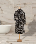 GREENWICH POLO CLUB ΜΠΟΥΡΝΟΥΖΙ LARGE 3098 BLACK, ECRU Μπουρνούζια