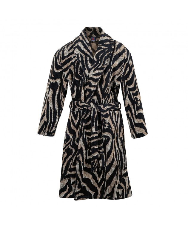 GREENWICH POLO CLUB ΜΠΟΥΡΝΟΥΖΙ LARGE 3098 BLACK, ECRU Μπουρνούζια