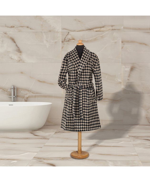 GREENWICH POLO CLUB ΜΠΟΥΡΝΟΥΖΙ LARGE 3096 BEIGE, BLACK Μπουρνούζια