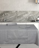 GREENWICH POLO CLUB ΣΕΤ ΠΕΤΣΕΤΕΣ ΦΑΓΗΤΟΥ 40Χ40 3005 GREY Πετσέτες Kουζίνας