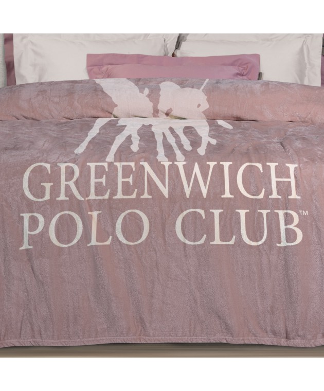 GREENWICH POLO CLUB ΚΟΥΒΕΡΤΑ FLEECE 160X220 3491 NUDE Κουβέρτες Fleece Μονές