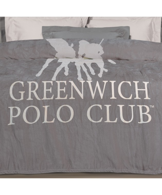 GREENWICH POLO CLUB ΚΟΥΒΕΡΤΑ FLEECE ΥΠΕΡΔΙΠΛH 3489 GREY 220Χ240 Κουβέρτες Fleece Υπέρδιπλες