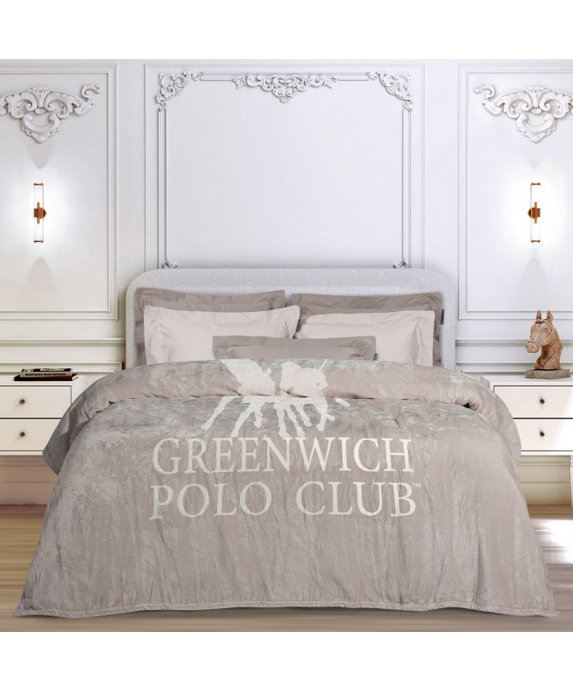 GREENWICH POLO CLUB ΚΟΥΒΕΡΤΑ FLEECE ΥΠΕΡΔΙΠΛH 3490 TAUPE 220Χ240 Κουβέρτες Fleece Υπέρδιπλες