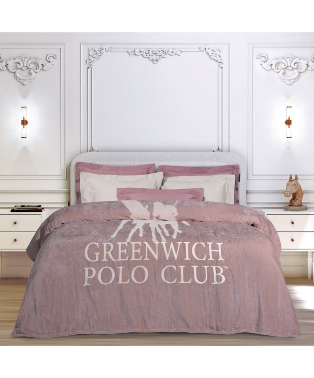 GREENWICH POLO CLUB ΚΟΥΒΕΡΤΑ FLEECE ΥΠΕΡΔΙΠΛH 3491 NUDE 220X240 Κουβέρτες Fleece Υπέρδιπλες