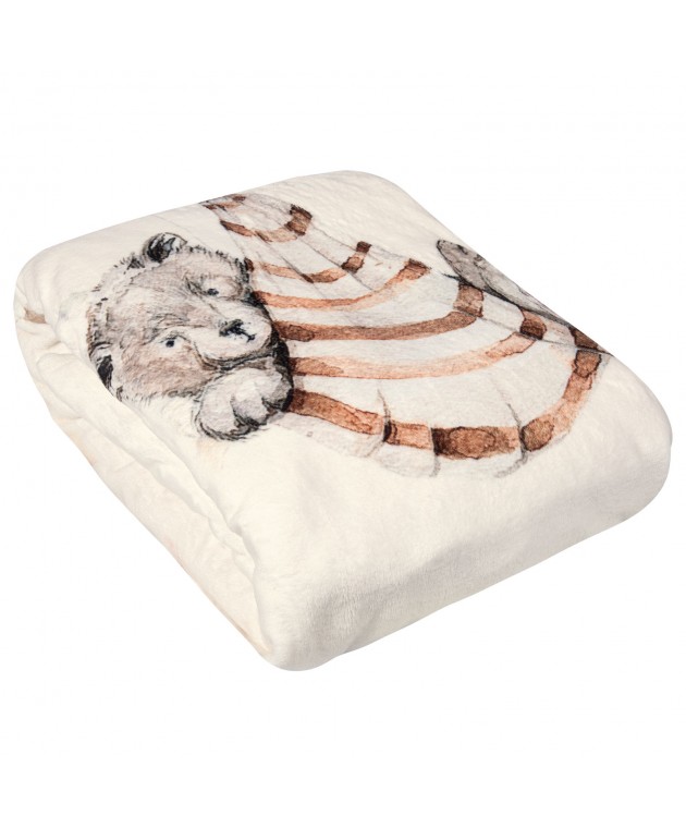 GREENWICH POLO CLUB ΚΟΥΒΕΡΤΑ FLEECE 110X150 ΒΑΒΥ 8850 CREAM, TAUPE, TERACOTTA Κούνιας