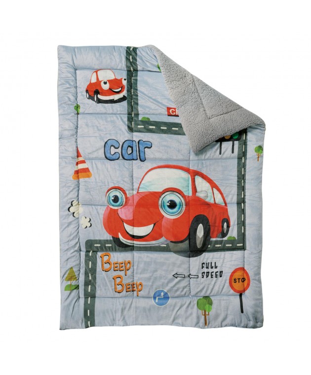 DAS KIDS ΚΟΥΒΕΡΤΟΠΑΠΛΩΜΑ 160Χ220 4923 GREY, RED Κουβερτοπαπλώματα