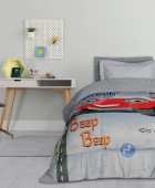 DAS KIDS ΚΟΥΒΕΡΤΟΠΑΠΛΩΜΑ 160Χ220 4923 GREY, RED Κουβερτοπαπλώματα
