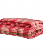 DAS HOME ΚΟΥΒΕΡΤΑ FLEECE 220Χ240 1361 GREEN, RED Κουβέρτες Fleece Υπέρδιπλες
