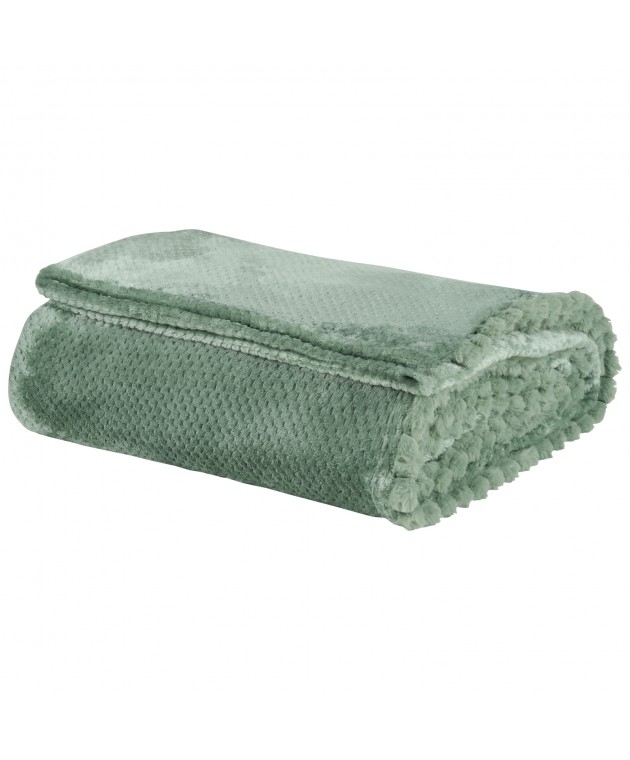 DAS HOME ΚΟΥΒΕΡΤΑ FLEECE 220Χ240 1184 DARK MINT Κουβέρτες Fleece Υπέρδιπλες