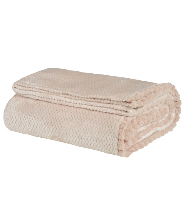 DAS HOME ΚΟΥΒΕΡΤΑ FLEECE 160Χ220 1185 PINK Κουβέρτες Fleece Μονές