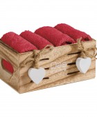 DAS HOME ΣΕΤ ΠΕΤΣΕΤΕΣ 4ΤΕΜΑΧΙΩΝ SOFT 4009 RED 
