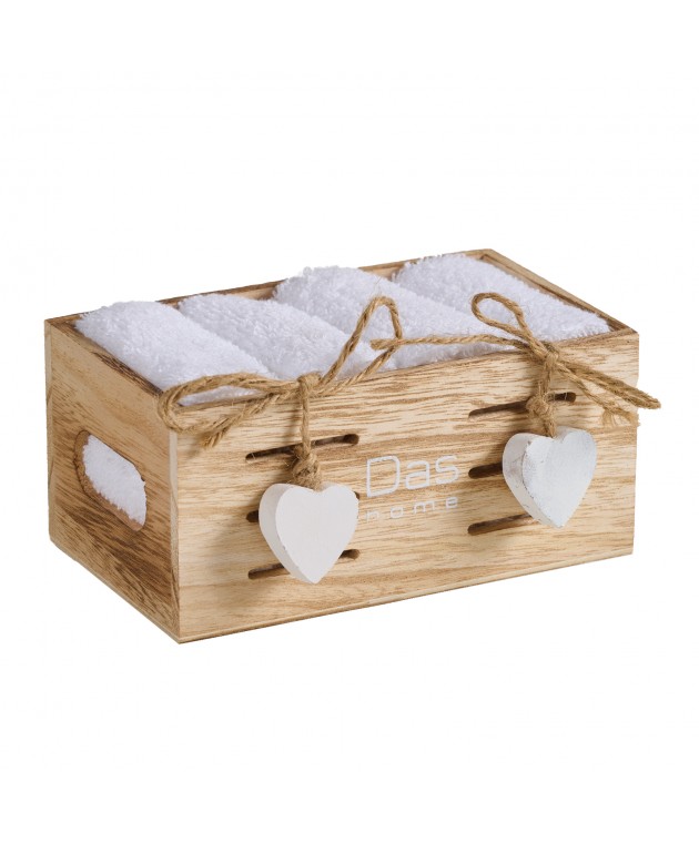 DAS HOME ΣΕΤ ΠΕΤΣΕΤΕΣ 4ΤΕΜΑΧΙΩΝ SOFT 4006 WHITE Σετ πετσέτες Mπάνιου