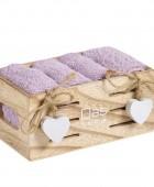 DAS HOME ΣΕΤ ΠΕΤΣΕΤΕΣ 4ΤΕΜΑΧΙΩΝ SOFT 4007 LILAC Σετ πετσέτες Mπάνιου