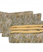 DAS HOME ΣΕΤ ΣΕΝΤΟΝΙΑ ΜΟΝΑ HAPPY 9651 IVORY, OCHRE, TAUPE 170Χ260 Σεντόνια Μονά
