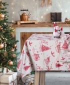 DAS HOME CHRISTMAS RUNNER 45Χ140 0772 ECRU, RED Ράνερ - Σουπλά Χριστουγεννιάτικα