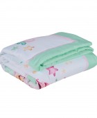 DAS BABY ΠΑΠΛΩΜΑ FUN DIGITAL 4919 MINT, PINK, WHITE 110Χ150 Βρεφικά Παπλώματα