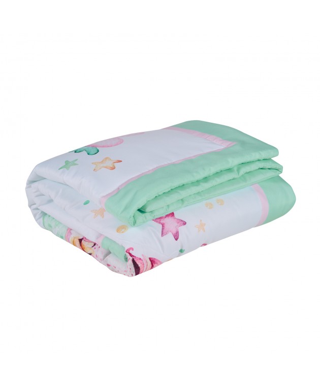 DAS BABY ΠΑΠΛΩΜΑ FUN DIGITAL 4919 MINT, PINK, WHITE 110Χ150 Βρεφικά Παπλώματα