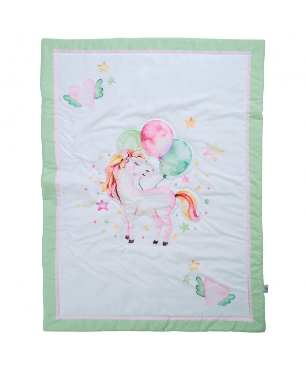 DAS BABY ΠΑΠΛΩΜΑ FUN DIGITAL 4919 MINT, PINK, WHITE 110Χ150 Βρεφικά Παπλώματα