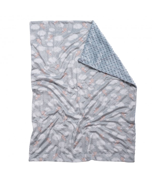 DAS BABY ΚΟΥΒΕΡΤΑ FLEECE 75X100 RELAX 4903 BLUE Αγκαλιάς-Λίκνου