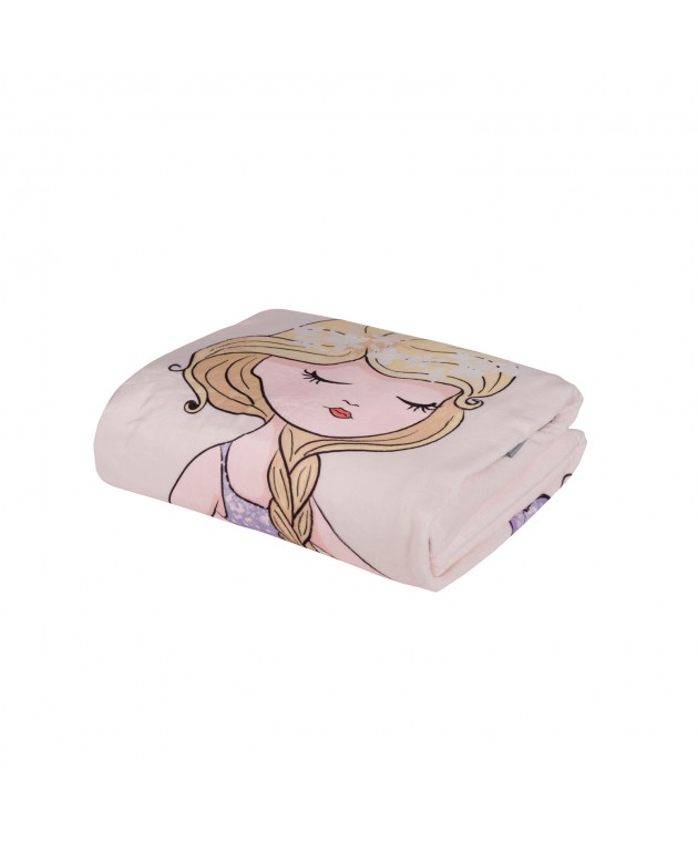 DAS BABY ΚΟΥΒΕΡΤΑ FLEECE 110Χ150 BABY FUN 4913 LILAC, PINK Κούνιας