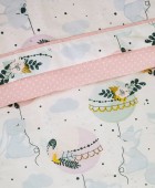 DAS KIDS ΣΕΤ ΠΑΠΛΩΜΑΤΟΘΗΚΗ ΜΟΝΗ 4915 LIGHT BLUE, MINT, PINK, 160Χ240 Παιδικές Παπλωματοθήκες