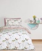 DAS KIDS ΣΕΤ ΠΑΠΛΩΜΑΤΟΘΗΚΗ ΜΟΝΗ 4915 LIGHT BLUE, MINT, PINK, 160Χ240 Παιδικές Παπλωματοθήκες