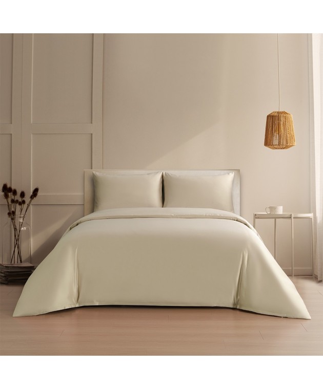 ΣΕΤ ΠΑΠΛΩΜΑΤΟΘΗΚΗ (3 ΤΕΜ.) SATIN ΥΠΕΡΔΙΠΛΗ BELLA BEIGE (225X245) Παπλωματοθήκες Υπέρδιπλες Μονόχρωμες